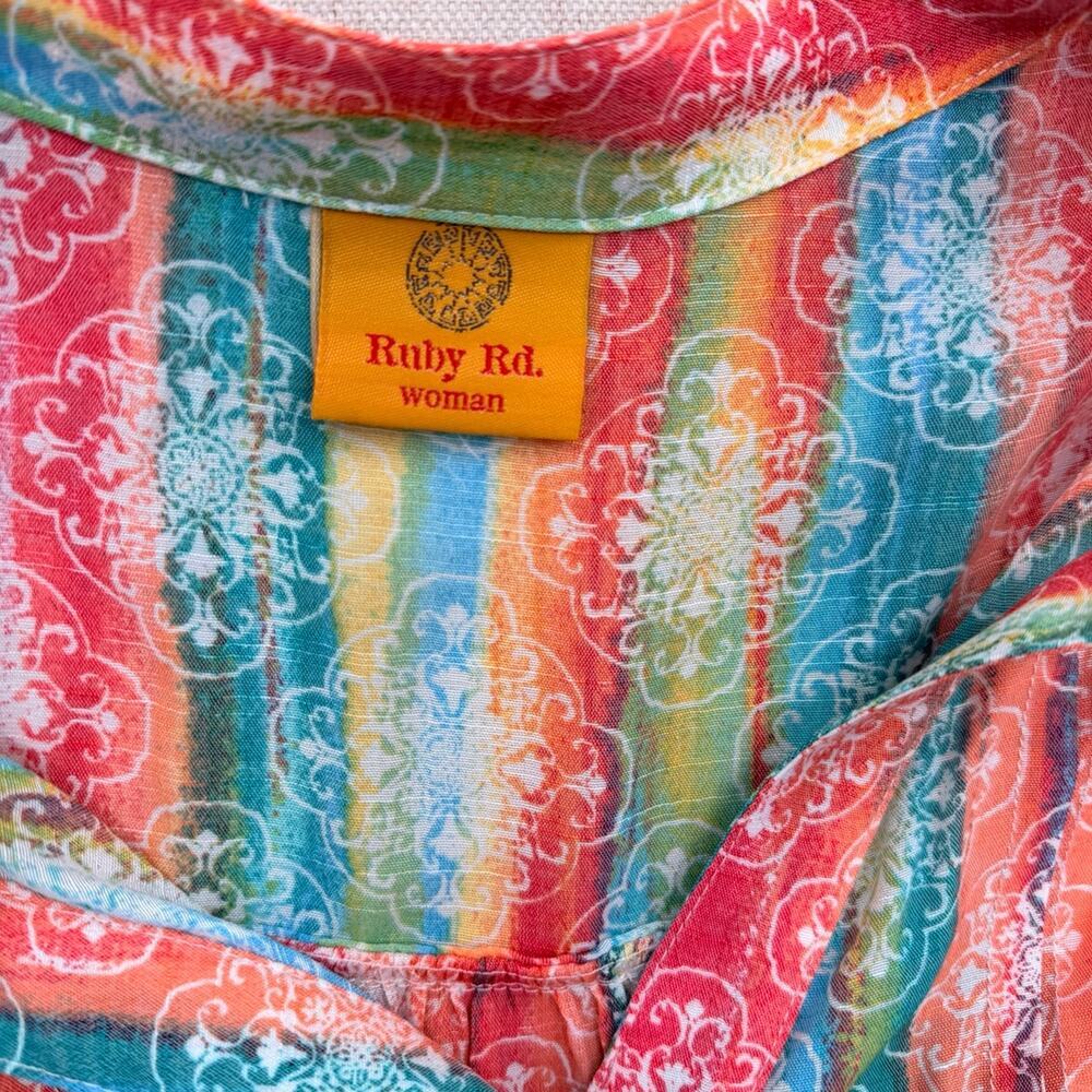 Ruby Rd Striped Blouse - Picture 2 of 3